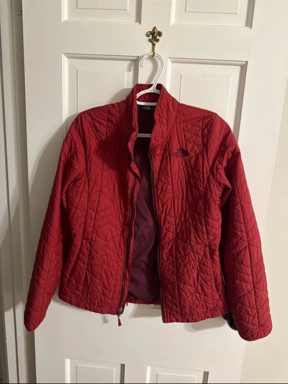 The North Face Women’s Red Quilted Puffer Jacket